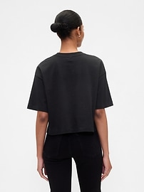 Oversized Cropped Crewneck T-Shirt