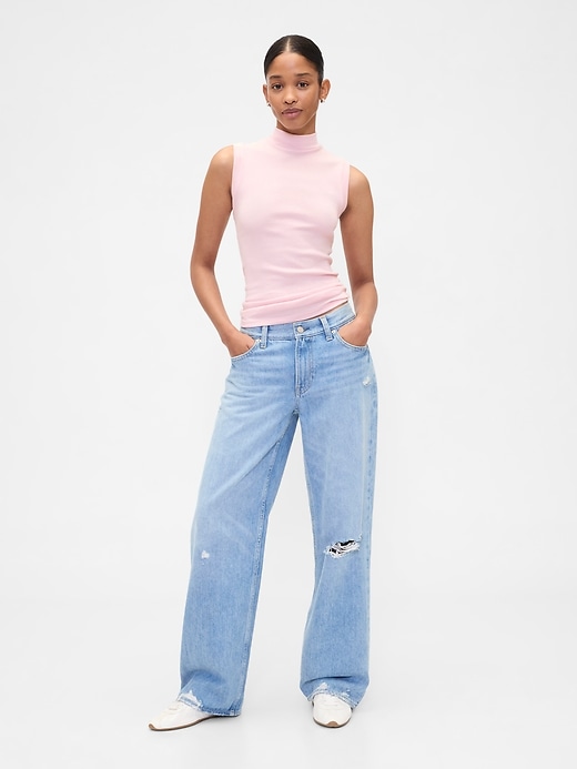 Image number 3 showing, Modern Ribbed Mockneck Tank Top