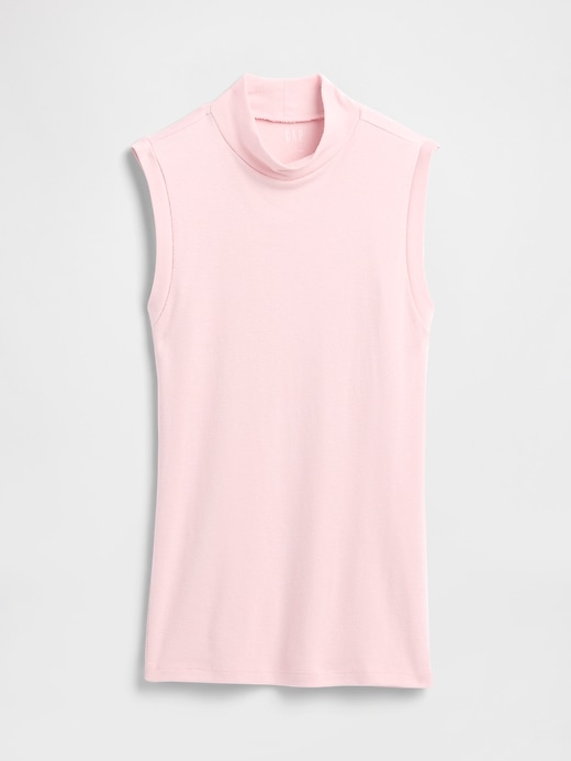 Image number 5 showing, Modern Ribbed Mockneck Tank Top