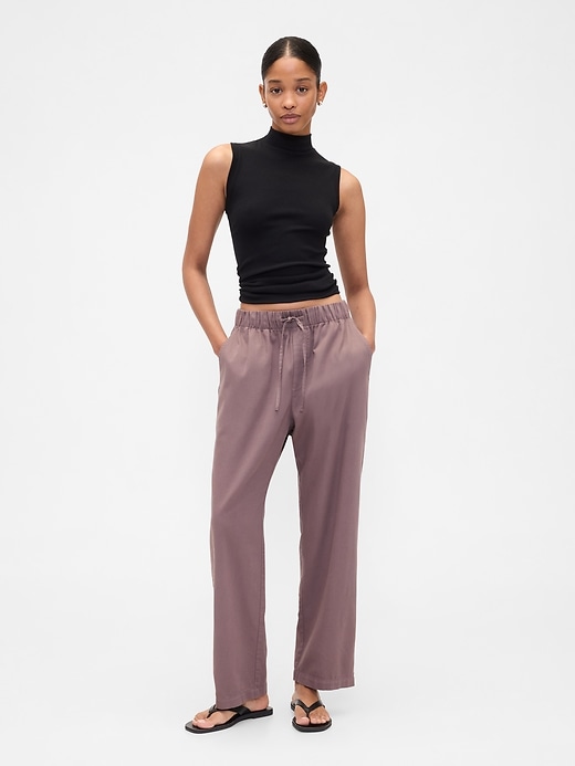 Image number 1 showing, Mid Rise Easy Twill Pants