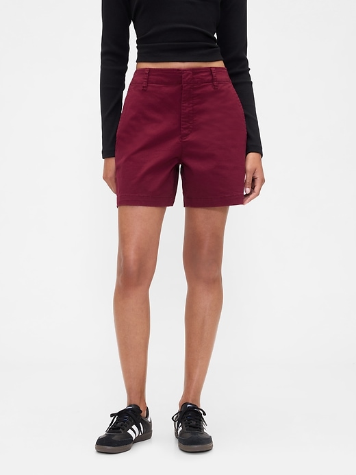 Image number 2 showing, 5" Mid Rise Downtown Khaki Shorts