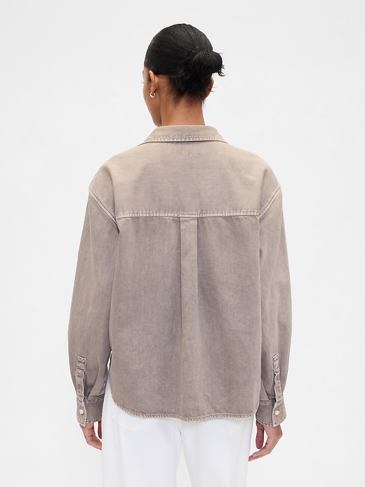 Image number 2 showing, Denim Big Shirt