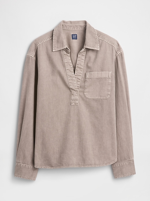 Image number 5 showing, Denim Big Shirt