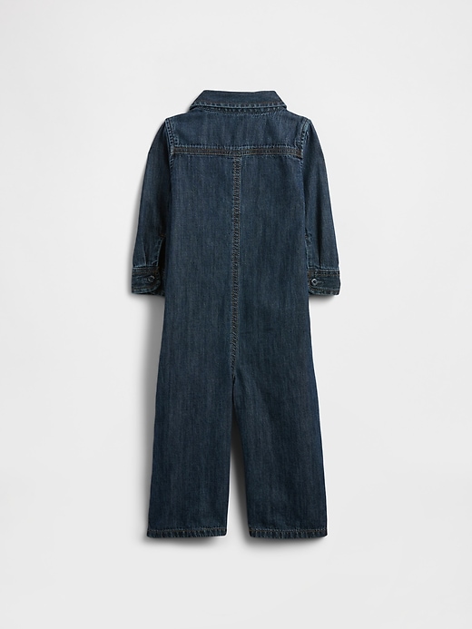 Image number 2 showing, Baby Denim Utility One-Piece