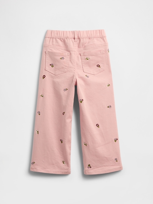 Image number 2 showing, babyGap Pull-On Print Wide-Leg Jeans