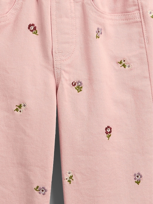 Image number 3 showing, babyGap Pull-On Print Wide-Leg Jeans