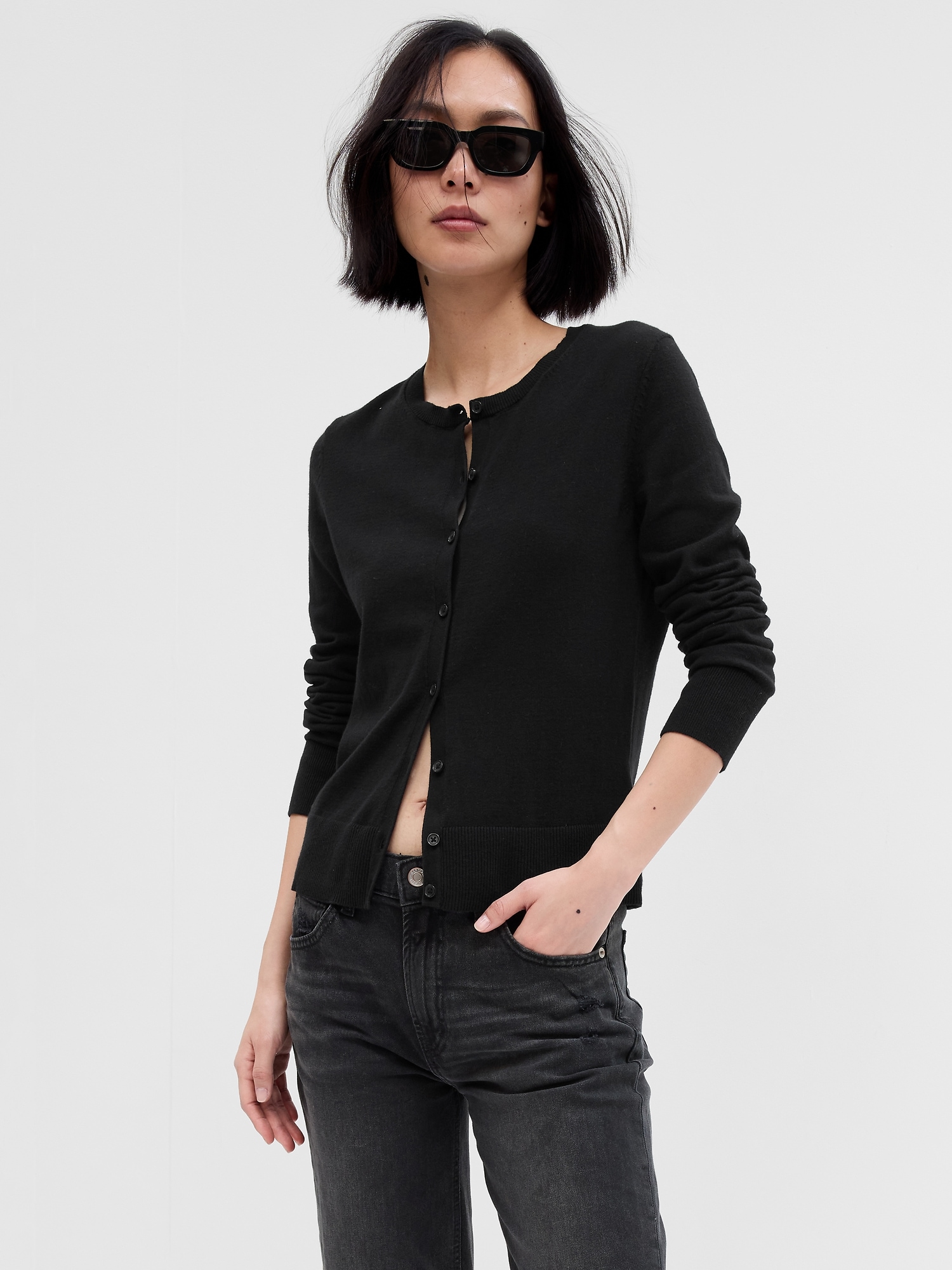 Crewneck Cardigan