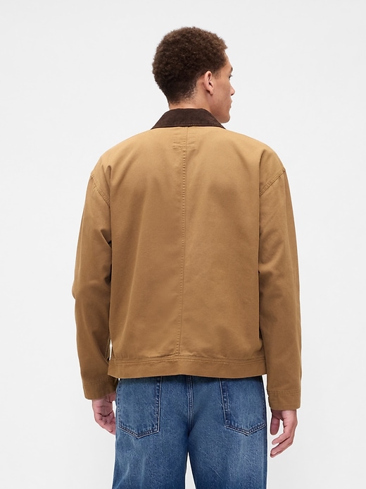 Image number 2 showing, Relaxed Canvas Workwear Jacket