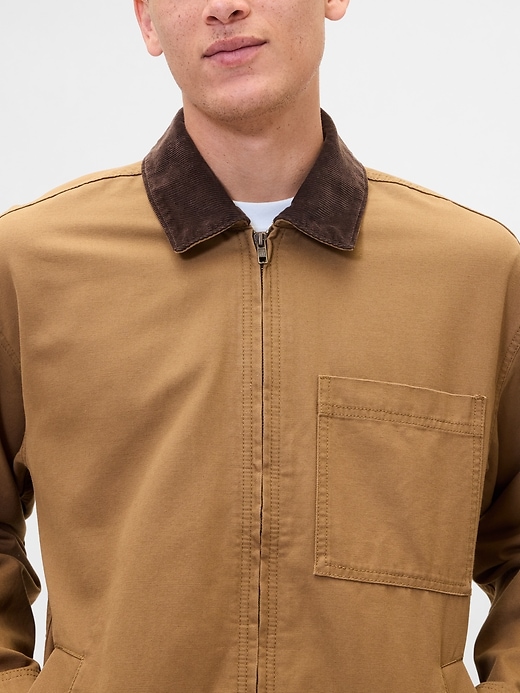 Image number 4 showing, Relaxed Canvas Workwear Jacket