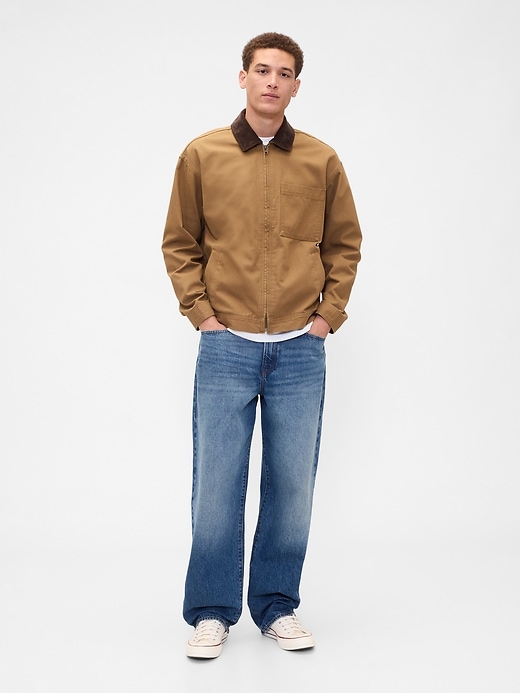 Image number 3 showing, Relaxed Canvas Workwear Jacket