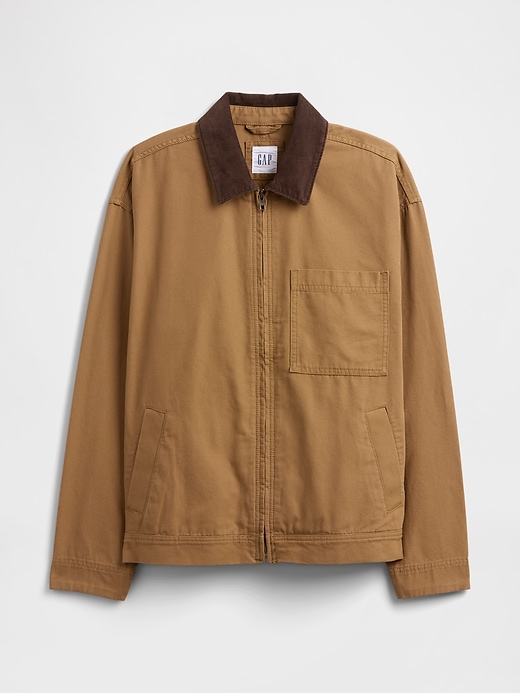 Image number 5 showing, Relaxed Canvas Workwear Jacket