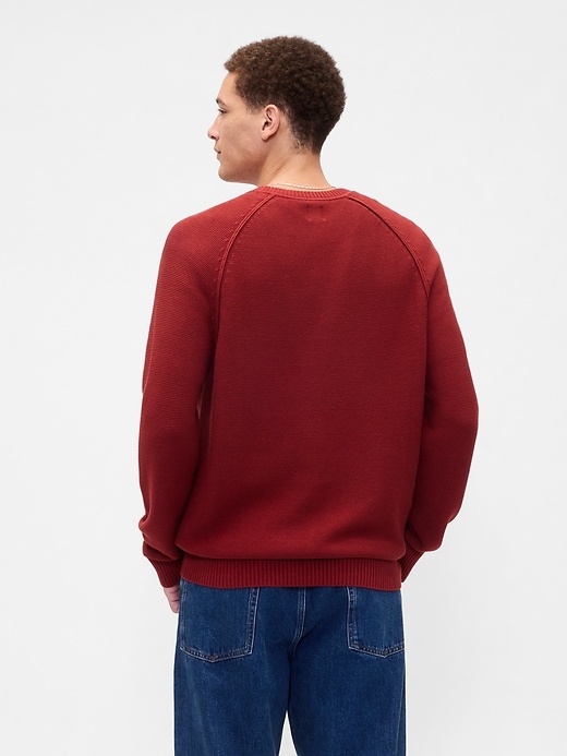 Image number 2 showing, Garter Crewneck Sweater