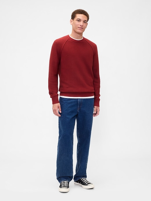 Image number 3 showing, Garter Crewneck Sweater