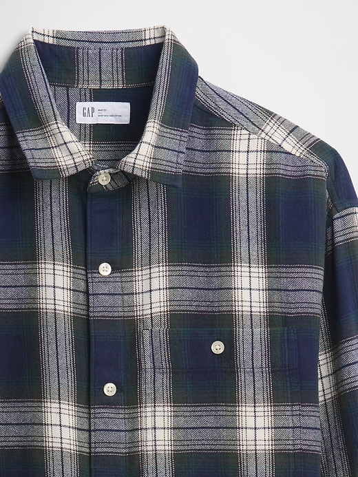 Image number 4 showing, Flannel Shirt in Boxy Fit