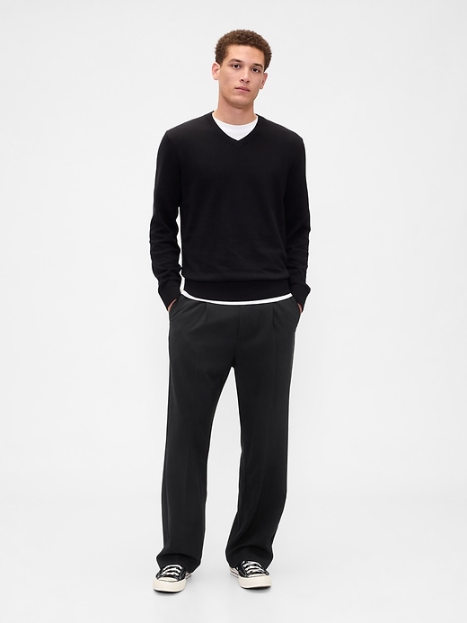 Image number 1 showing, Relaxed Pleated Trousers
