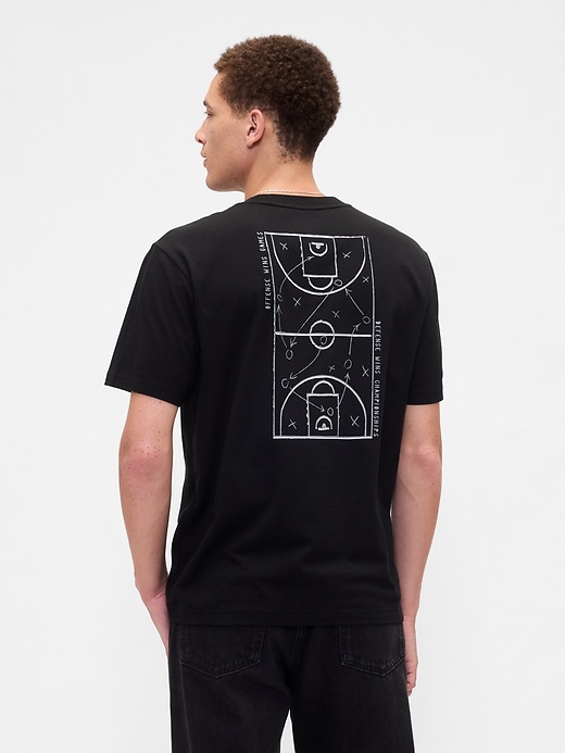 Image number 2 showing, Everyday Soft Relaxed Gap Graphic T-Shirt