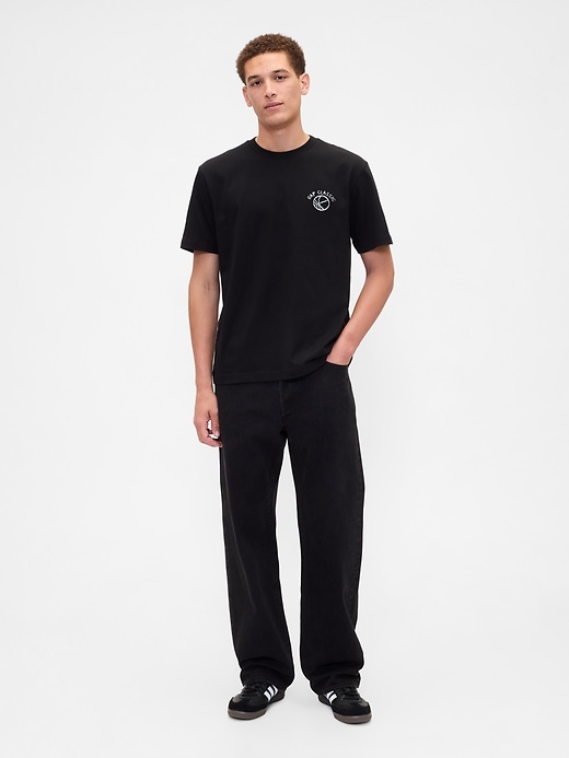 Image number 3 showing, Everyday Soft Relaxed Gap Graphic T-Shirt