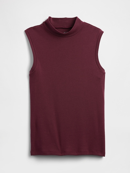 Image number 5 showing, Modern Ribbed Mockneck Tank Top