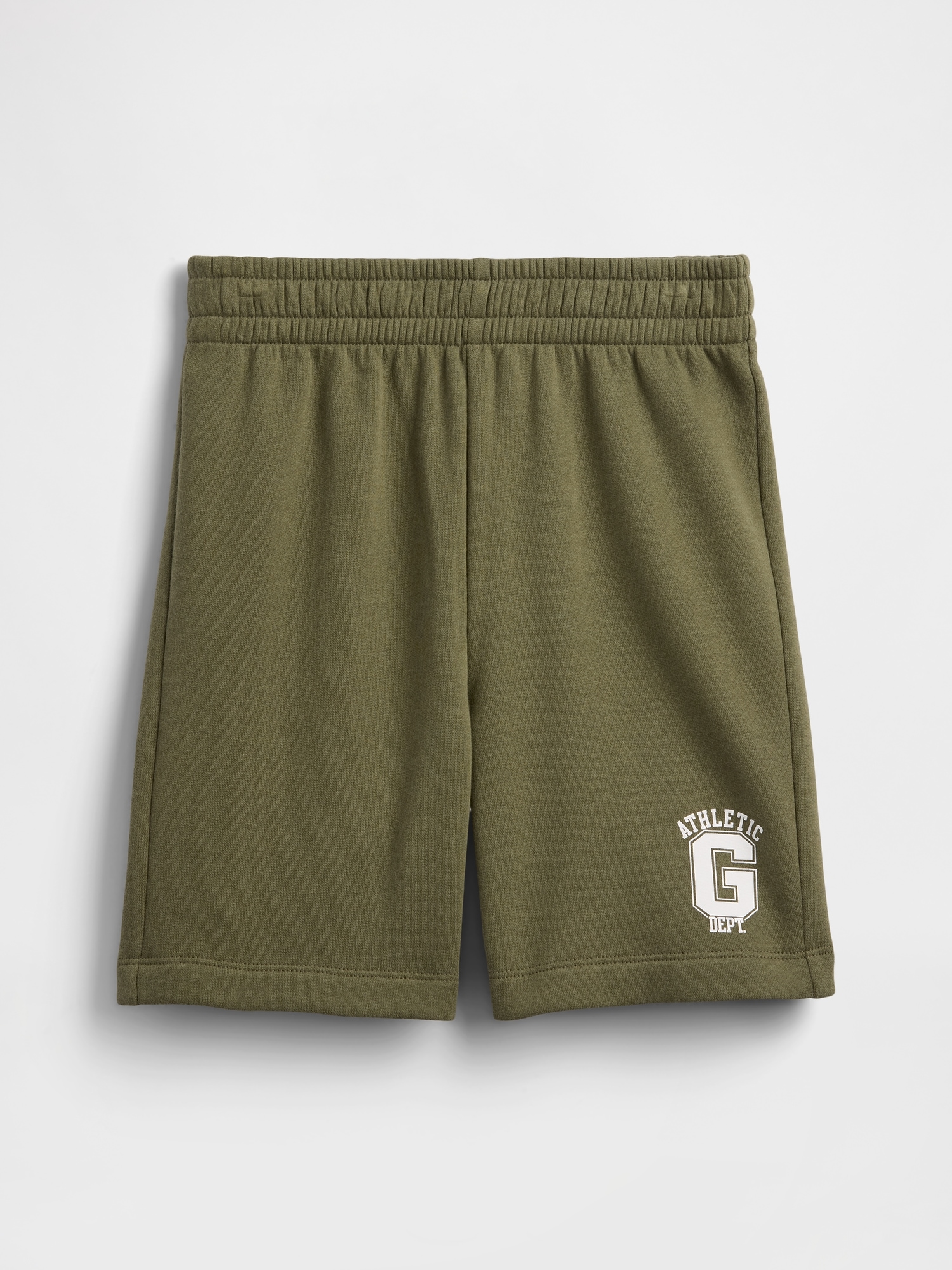 Kids Relaxed Gap Logo No-Pocket Pull-On Shorts - Green