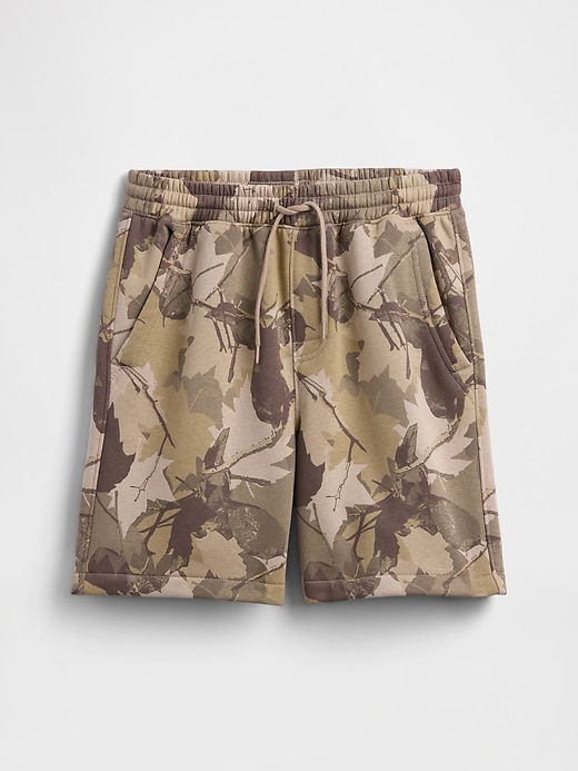 Image number 1 showing, Kids Washed-Fleece Pull-On Shorts