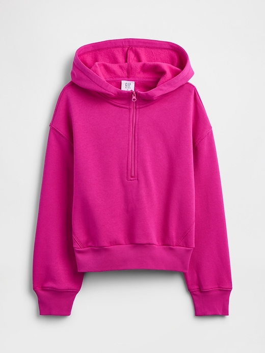 Image number 1 showing, Kids Relaxed Half-Zip Fleece Hoodie