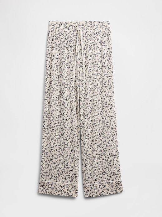 Image number 4 showing, Modal Wide-Leg PJ Pants