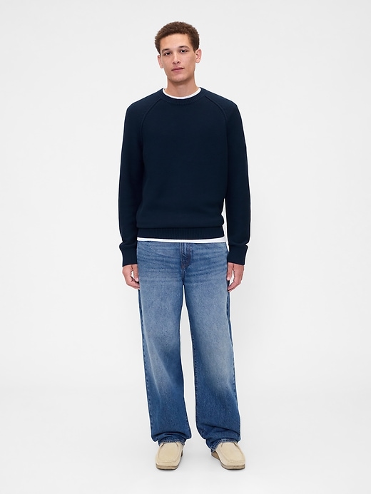 Image number 3 showing, Garter Crewneck Sweater