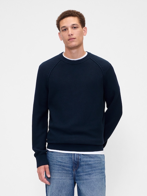 Garter Crewneck Sweater