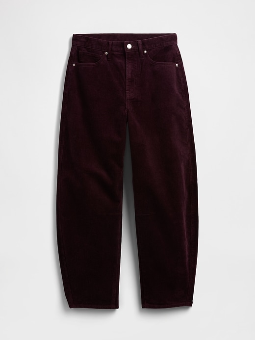 Image number 7 showing, High Rise Barrel Corduroy Pants