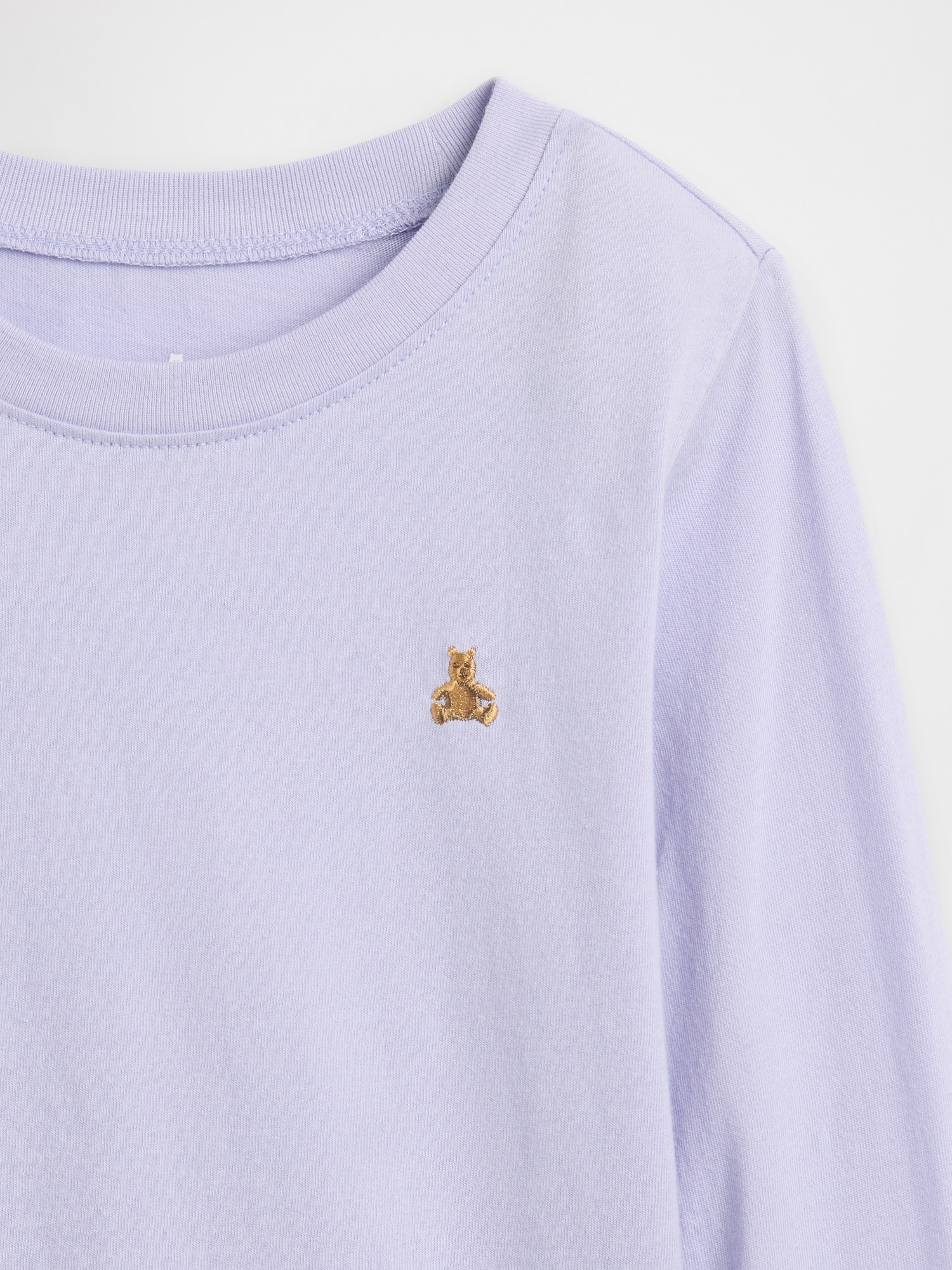Gap Factory Babygap Brannan Bear Crewneck T-shirt In Purple