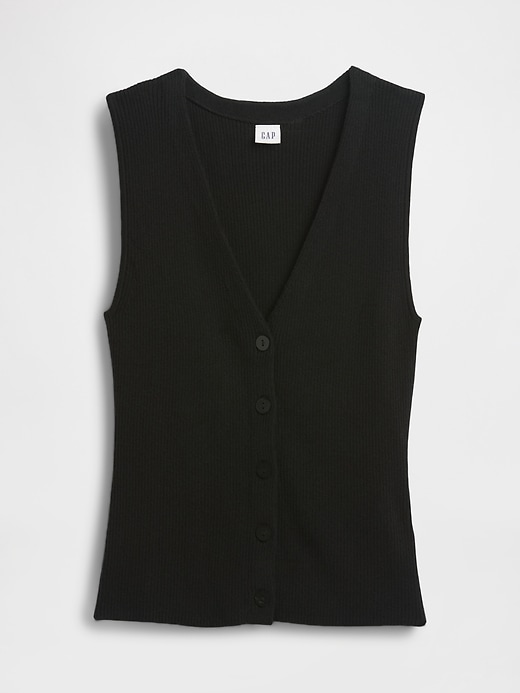 Image number 5 showing, Ribbed V-Neck Sweater Vest