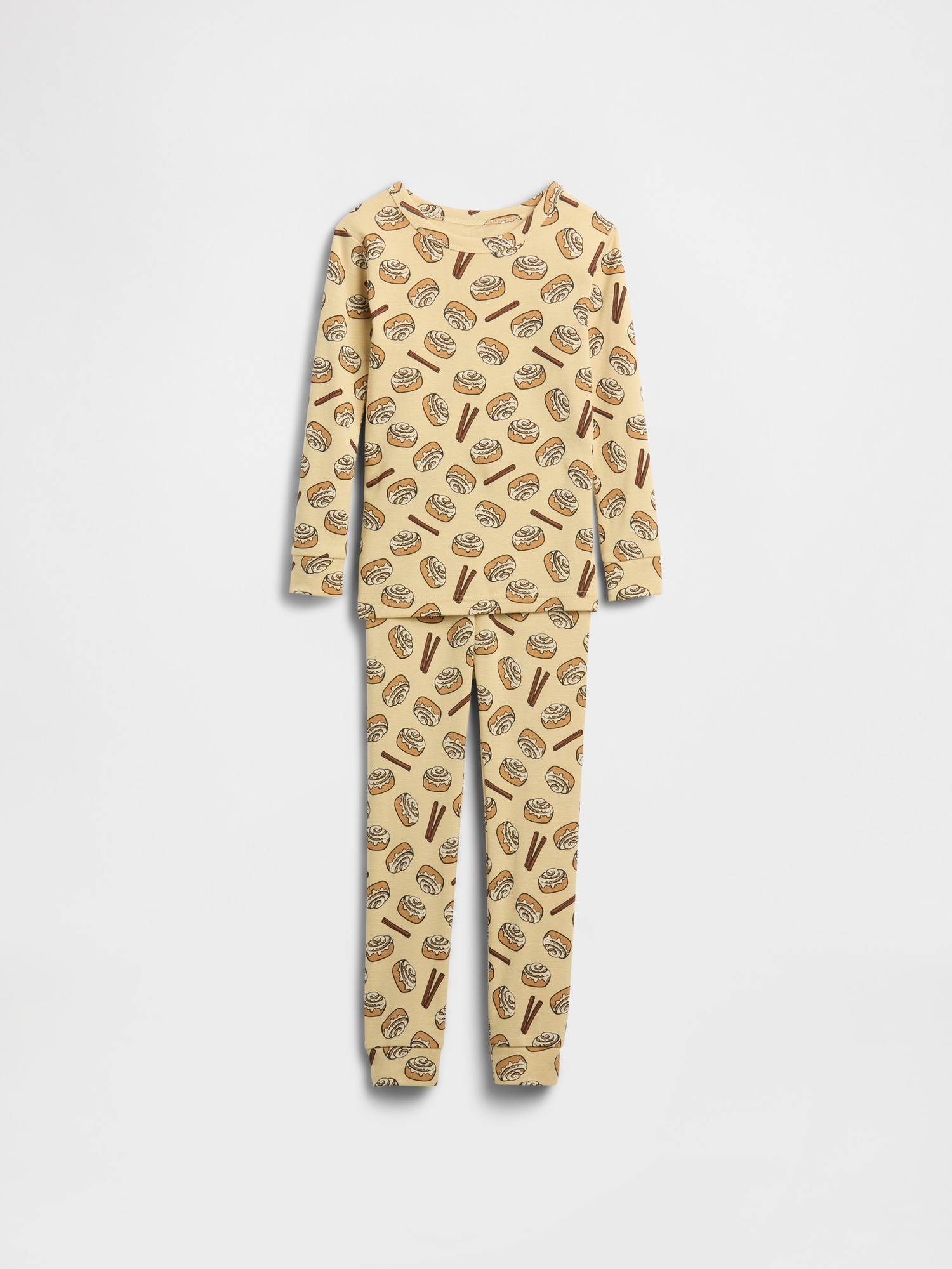 babyGap 100% Organic Cotton Cinnamon Roll PJ Set - Gold