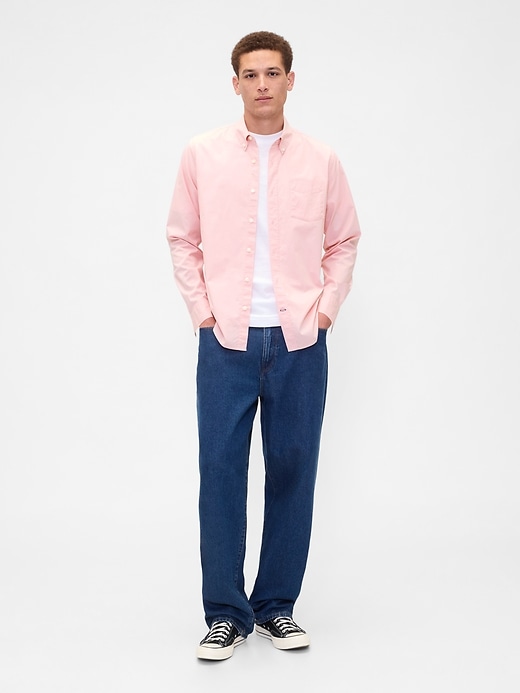 Image number 3 showing, Stretch Poplin Shirt in Standard Fit