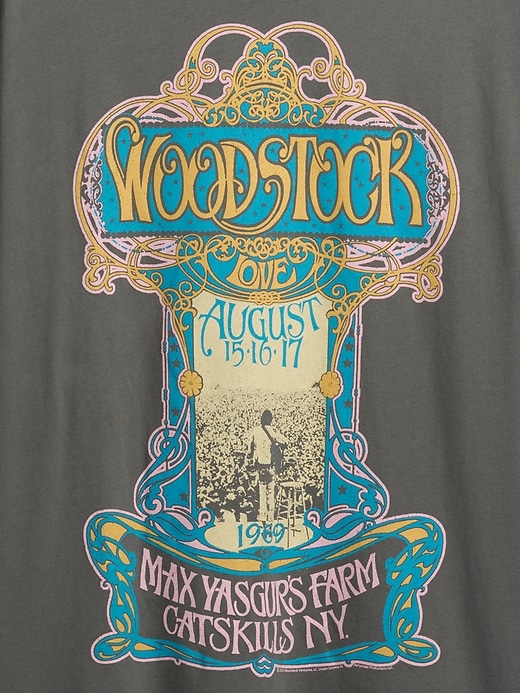 Image number 4 showing, Relaxed Woodstock Graphic T-Shirt