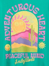 GapKids | SmileyWorld® Oversized Graphic T-Shirt