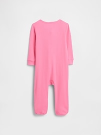 Baby Ribbed Two-Way Zip One-Piece