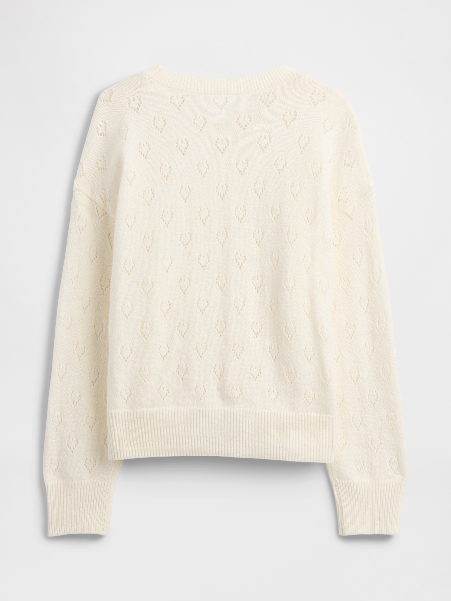 Gap Factory Babygap Cashsoft Pointelle Crewneck Cardigan In Neutral