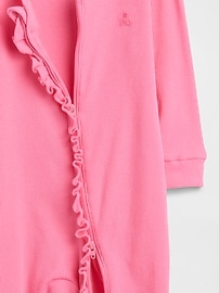 Baby Ribbed Two-Way Zip One-Piece