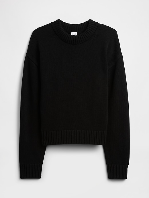 Image number 5 showing, Relaxed Cropped Crewneck Sweater