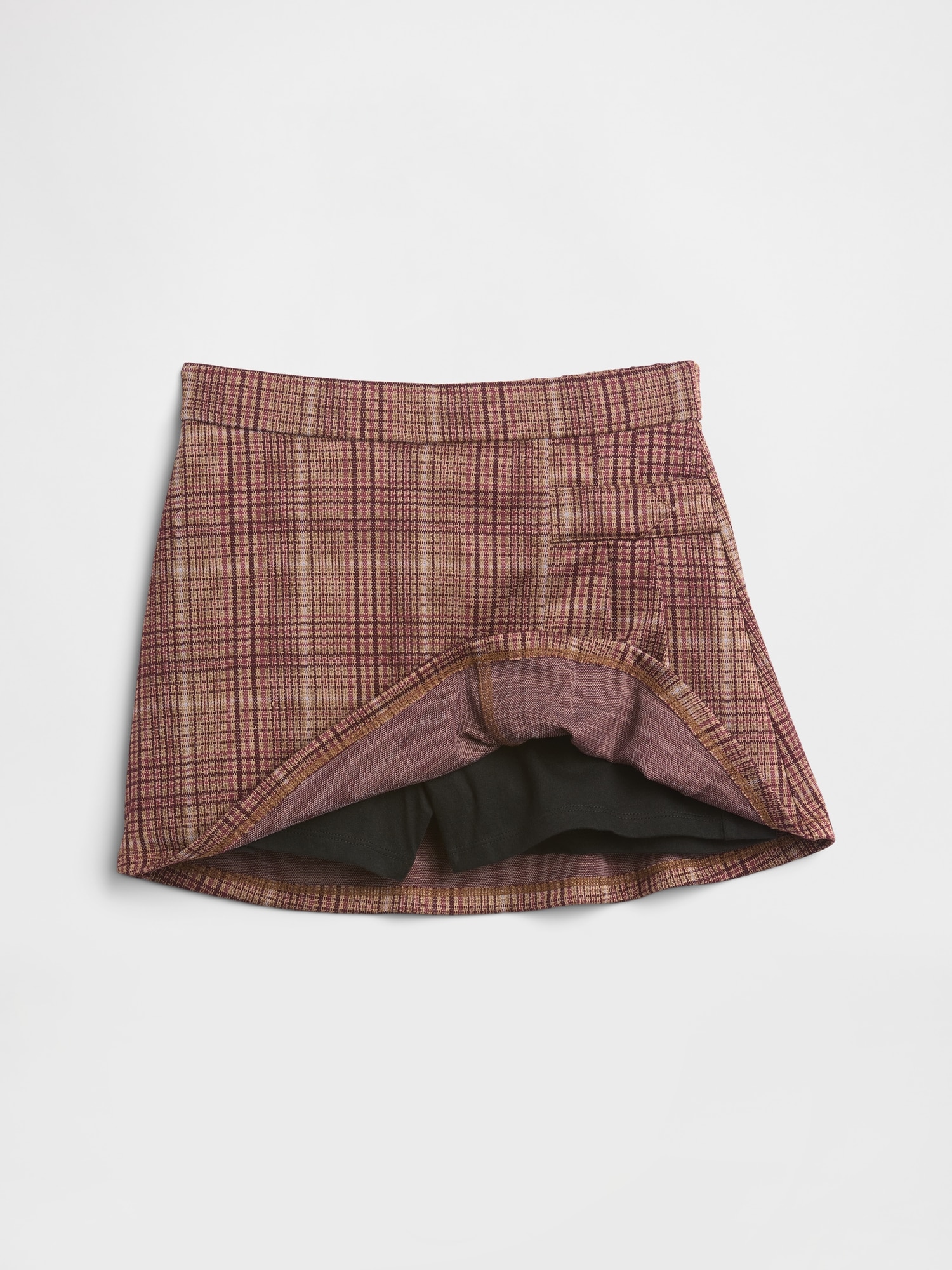 Gap Factory Kids Pull-on Pleated Skort In Brown