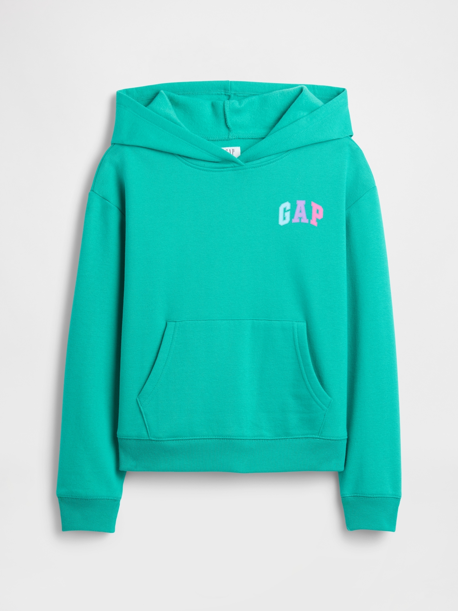 Kids Relaxed Gap Logo Hoodie - Green