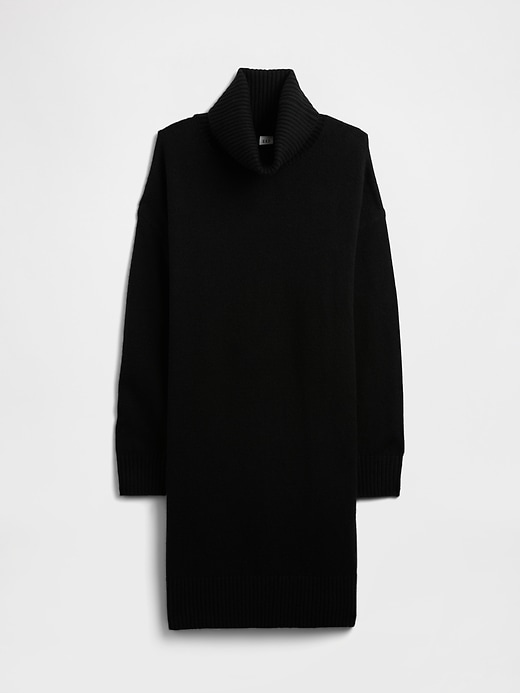 Image number 6 showing, CashSoft Relaxed Turtleneck Sweater Mini Dress