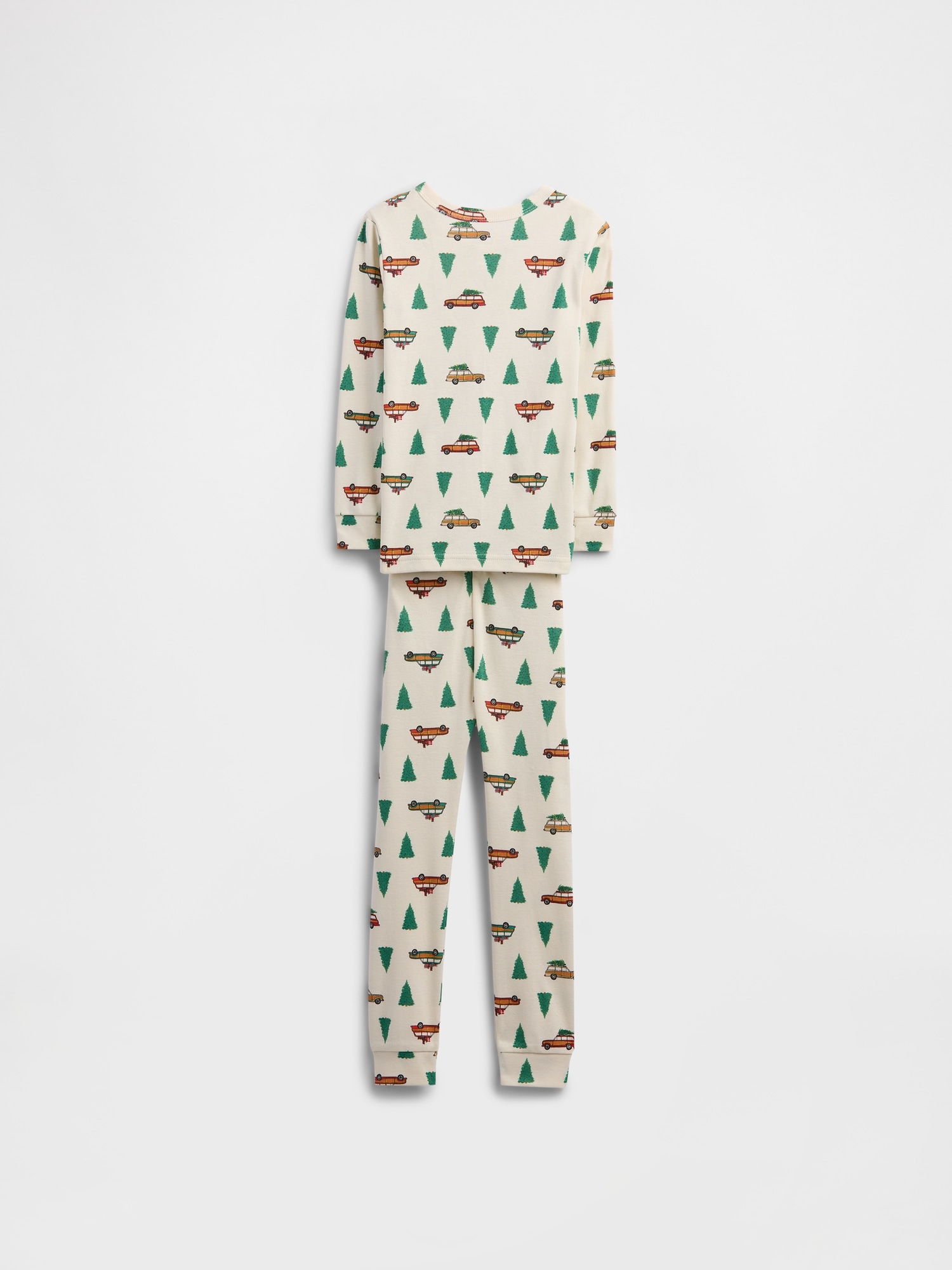 Gap Factory Kids & Babygap 100% Organic Cotton X-mas Tree Pj Set In Multi