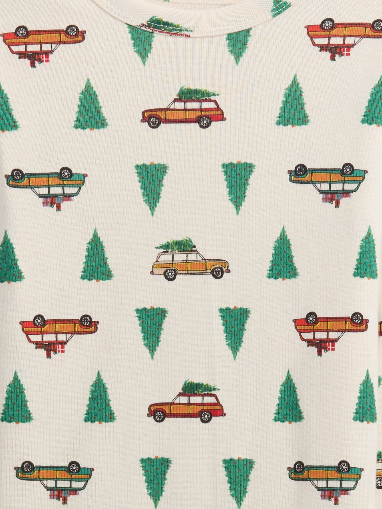 Gap Factory Kids & Babygap 100% Organic Cotton X-mas Tree Pj Set In Multi