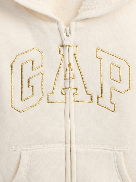 Image number 3 showing, babyGap Sherpa Logo Hoodie