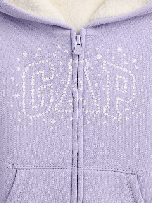 Image number 3 showing, babyGap Sherpa Logo Hoodie