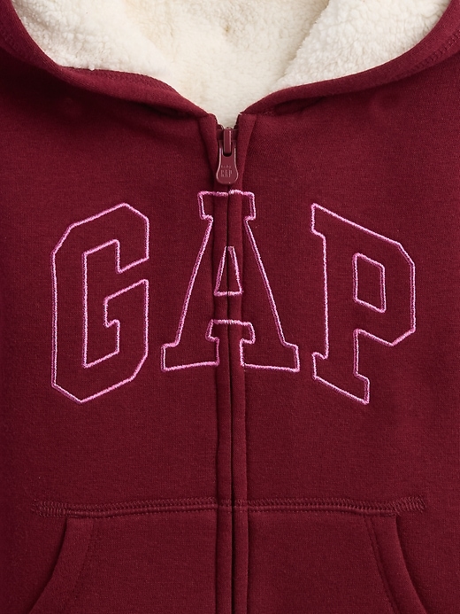 Image number 3 showing, babyGap Sherpa Logo Hoodie