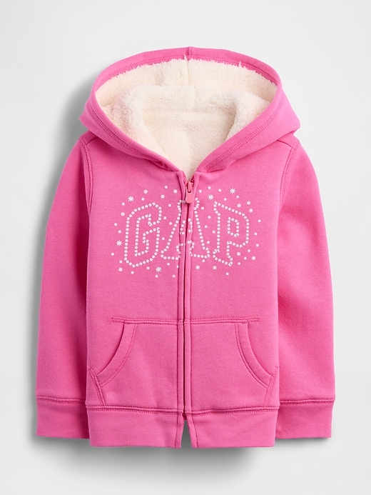 Image number 1 showing, babyGap Sherpa Logo Hoodie