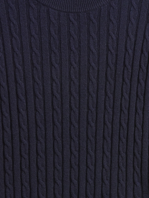 Image number 4 showing, CashSoft Cable-Knit Crewneck Sweater