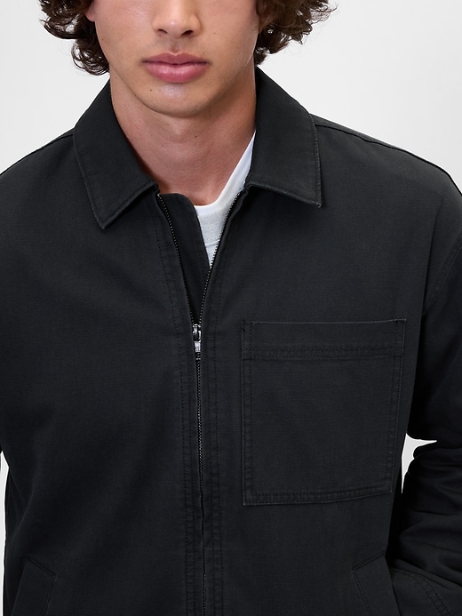Image number 4 showing, Relaxed Canvas Workwear Jacket